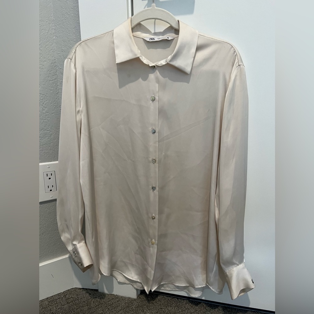 Zara button down blouse